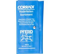 PFERD CORRADI Needle File set Swiss cut 1 PVC roll bag 160 mm 12314082