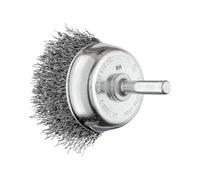 PFERD Cup Brush Untwisted TBU | Diameter 50 mm Shaft Diameter 6 mm Steel Wire Diameter 0.30 mm | 43740162 - for Drills