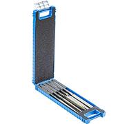 PFERD Diamond Mobile Phone File Set, 5 Pieces, Grain Size D 181, 215 mm, in Shatterproof Plastic Box, 15826273 - for Universal Use in Tool Making