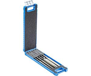 PFERD Diamond Mobile Phone File Set, 5 Pieces, Grain Size D 181, 215 mm, in Shatterproof Plastic Box, 15826273 - for Universal Use in Tool Making