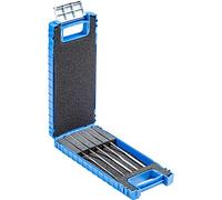 PFERD Diamond Retention File Set, 5 Pieces, Grain Size D 25, 140 mm, in Shatterproof Plastic Box, 15830903 - for Machining Smallest Profiles in Tool Making and Precision Mechanics
