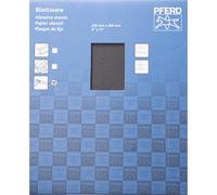 Pferd ECO W Paper Backed Abrasive Sheet, 9" x 11, Water Resistant, 180 Grit, Silicon Carbide (Pack of 50) - Part 46355