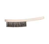 PFERD HBK Hand Brush | 3 Rows Stainless Steel Wire Diameter 0.35 | 43698011 - for Fillet Seams
