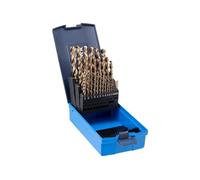 PFERD HSS Twist Drill Bit Set 1/16-1/2" M35 (Co5) INOX - 29 Pieces - Premium Cobalt Drill Bits for Tough Materials, Stainless Steel, Non-Ferrous Metals - 135° Split Point Jobber-Length - Part 20076