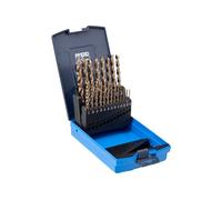 PFERD HSS Twist Drill Bit Set 1/16-3/8" M35 (Co5) INOX - 21 Pieces - Premium Cobalt Drill Bits for Tough Materials, Stainless Steel, Non-Ferrous Metals - 135° Split Point Jobber-Length - Part 20075