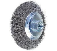 PFERD KBU conical Brush Ø115x10mm M14 steel Wire 0.35mm
