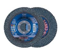 PFERD POLIFAN®-Curve Radial Type Flap Disc - 4-1/2" x 7/8", 40 grit Zirconia, Welding Accessory and Angle Grinder Attachment - For Steel and Stainless Steel (INOX) Grinding - Pack of 1 - Part 67192