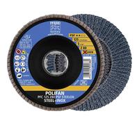 PFERD polifan flap Disc 125mm 10pcs fast durable X-LOCK 67668126