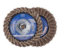 PFERD POLIVLIES® Curve Flap Disc, PVL-R, 4-1/2" x 5/8-11, Coarse Grit, Aluminum Oxide, Surface Conditioning Wheel - Part 45926