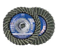 PFERD POLIVLIES® Curve Flap Disc, PVL-R, 4-1/2" x 5/8-11, Medium Grit, Aluminum Oxide, Surface Conditioning Wheel - Part 45927