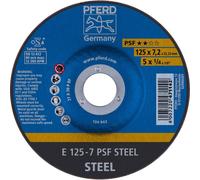 PFERD PSF Steel Grinding Disc 125mm 5pcs fast Work durable