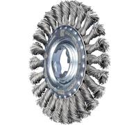 PFERD Round Brush, 115 x 12 mm, Knotted, 0.50 mm Steel Wire, X-Lock (22.23 mm), 43312031 - for Quick and Comfortable Tool Changes