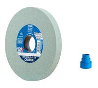 PFERD Sanding Disc 150 x 16 x 32 mm, Carbide, Grain Size 120, Silicon Carbide, 39008421 - Sanding Disc for Working Hard Materials with Integrated Reducing Sleeves (25/20/16 mm)