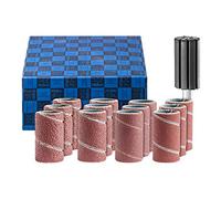 PFERD Sanding Sleeve Set 13 Pieces Corundum Diameter 15 x 30 mm A60,80,150,240 Including Holder with Shaft Diameter 6 mm 42298002 - for Universal Applications