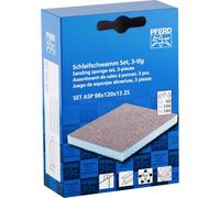 PFERD Sanding Sponge Set of 3, 4-Sided Abrasive Block, 4" x 4-3/4", 60/80/180 Grit, Aluminum Oxide, Multi-Grit for Versatile Sanding (Part 46407)