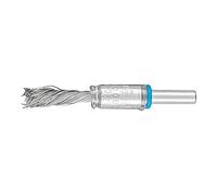 PFERD Singletwist Brush Brush Braided PBGS | Diameter 10 mm Shaft Diameter 6 mm Stainless Steel Wire Diameter 0.20 | 43298008 - for Straight Grinders, Drills, Bending Shafts