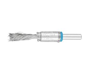 PFERD Singletwist Brush Brush Braided PBGS | Diameter 10 mm Shaft Diameter 6 mm Stainless Steel Wire Diameter 0.20 | 43298008 - for Straight Grinders, Drills, Bending Shafts