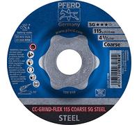 PFERD Tools CC-Grind®-Flex 4-1/2″x7/8, SG Steel, Coarse, Ceramic, Pack of 1