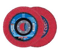 PFERD Tools POLIFAN®-Curve CO-Cool Flap Disc 4-1/2" x 7/8, 60 Grit (2Pack) | SGP CURVE STEELOX, Large Radius, High-Performance Grinding Disc, Part 67698046