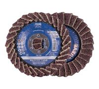 Pferd Tools POLIVLIES® Curve Flap Disc, PVL-R, 4-1/2" x 7/8", Medium Grit