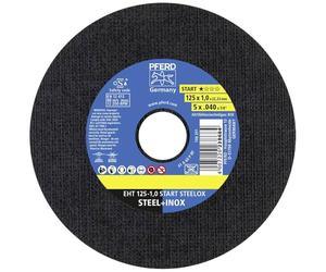 PFERD Trennscheibe 1,0 mm Cutting Discs Box, Pack of 25, 125 x 1.0 x 22.23 mm Stainless Steel (INOX), Trennscheiben 125 x 1,0 x 22,23 mm