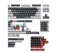 Pffiocix 183 Key Keycap Set Featuring Five Sides Heat Sublimated Moon Program Theme for Mechanical