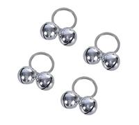 Pffiocix 4pcs Vintage Brasses Clatter Bells Loud Brasses Cats Bells Small Collar Bells Puppies Collar