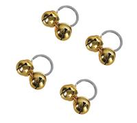 Pffiocix 4pcs Vintage Brasses Clatter Bells Loud Brasses Cats Bells Small Collar Bells Puppies Collar