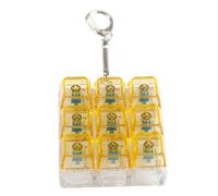 Pffiocix 9-Key Mechanical Keyboard Switches Tester Keychain with 9 Clicky Keys for Stress Relief and Office