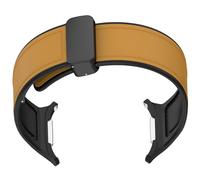 [Pffiocix] Adjustable Silicone Leather Band Gym Travel Office Water Resistant Silicone Leather Wristband with Secure Clasp for 47mm Wearable Device