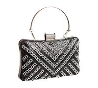 [Pffiocix] Bling Rhinestone Embellished Crossbody Bag, Lightweight Shoulder Bag, Spacious Interior for Dinner Celebration, Sparkling Wedding Clutch with Detachable Strap