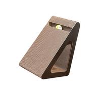 Pffiocix Cats Scratcher Triangle Cardboard Toy With Rotating Ball Toy For Stress Reduce And Interaction Playtimes