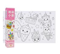 Pffiocix Childrens Drawing Roll Cartoon Theme for Kids' Artistic Talents Unleash Imagination Children's Coloring Paper Roll Coloring Paper Roll for Children