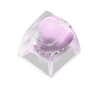 Pffiocix Colorful Heart Keycap Handmade Profile Keycaps for Mechanical Keyboards MX