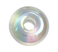 Pffiocix Colorful Spacer Beads Large Hole Flat Round Jewelry Making Loose for Necklace Bracelets Chain Jewelry Making Loose Beads for Necklace Bracelets Chain