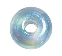 Pffiocix Colorful Spacer Beads Large Hole Flat Round Jewelry Making Loose for Necklace Bracelets Chain Jewelry Making Loose Beads for Necklace Bracelets Chain