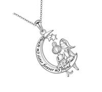 Pffiocix Crescents Moons Trees of Life Necklace Mother ' s Day Present Kirsite Adjustable Chain for Women Trees of Life Necklace Kirsite Symbolic Adjustable Family Unities