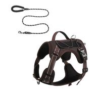 Pffiocix Dog Leash Harness Reflective Vest Adjustable Training Multifunctional Vest Pet Strong Training Walking Swimming