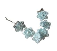 Pffiocix Elegant Lace Faux Pearls Collar Chain Accessories Temperament Short Necklace Neck Strap Accessory for Women