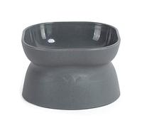 Pffiocix Elevated Dog Cats Bowls Stress Free Pet Feeder and Waterer with Base Anti Vomiting 10° Tilted Raised Nonslip Pet Feeding Bowls for Cats for Dogs Elevated