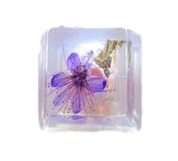 Pffiocix Epoxy Resin Keycaps OEM Height with Real Flower Translucent Mechanical Keyboard Keycap Replacment