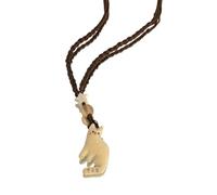 [Pffiocix] Ethnic Style Star Beads Rope Neck Chain Adjustable Length Neck Chain for Fashionable Cats Theme Daily Wear Accessories Universal Cat Charm Necklace, フリーサイズ, As described, No Gemstone