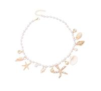 [Pffiocix] Fashion Shell Pendant Necklace Beads for Women Girls Shell Essential Elegant Accessories Beads Neck Jewelry Gift, a, As described, No Gemstone