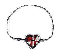 Pffiocix Heart Eyepatch Gothics Eyemask Gothics Lolit Eye Single EyeMask Cosplays