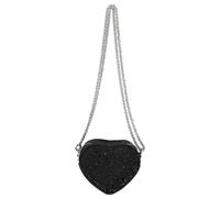 Pffiocix Heart Shaped Glitters Purse with Sparkling Sequins Shoulder Bags Stylish Evening BagS Crossbody Bag for Women and Girls Fashion Chain Shoulder Bag