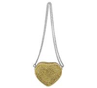 Pffiocix Heart Shaped Glitters Purse with Sparkling Sequins Shoulder Bags Stylish Evening BagS Crossbody Bag for Women and Girls Fashion Chain Shoulder Bag