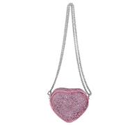 Pffiocix Heart Shaped Glitters Purse with Sparkling Sequins Shoulder Bags Stylish Evening BagS Crossbody Bag for Women and Girls Fashion Chain Shoulder Bag