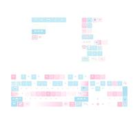 Pffiocix Height Keycaps 131Piece Heat Sublimated Lovely Cake Keycaps Set Customization for Mechanical