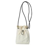 Pffiocix Korean Water Resistant Color Phone Bag Shoulder Crossbody Purse Casual Pleated Drawstring Pouches for Unisex Small Drawstring Shoulder Bag