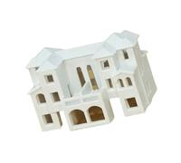 Pffiocix N Scale 1:800 Villas House Assembled Model Miniature Architectural Building Outland Realisms Scene Diys Painting Outland For Sand Table